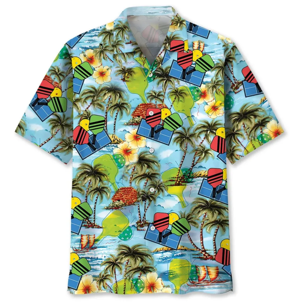Pickleball Tropical Hawaiian Shirt HWBN2762853 - Beltina