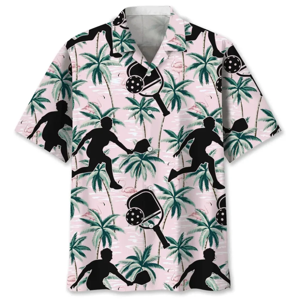 Pickleball Tropical Pink Hawaiian Shirt HWBN2762581 - Beltina