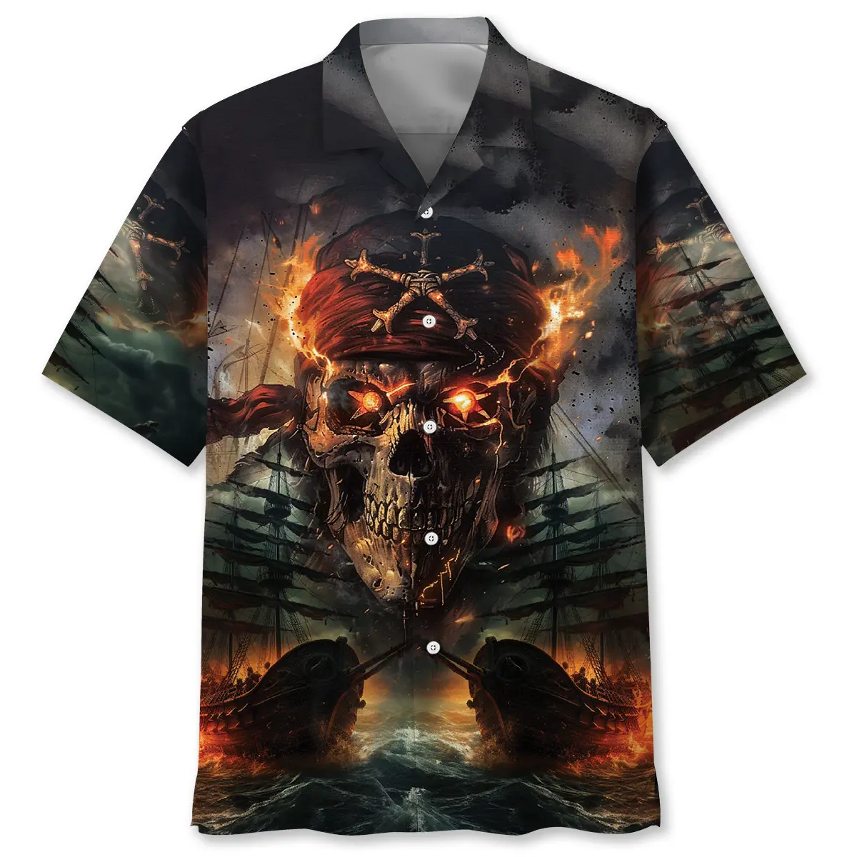 pirate-skull-fire-hawaiian-shirt