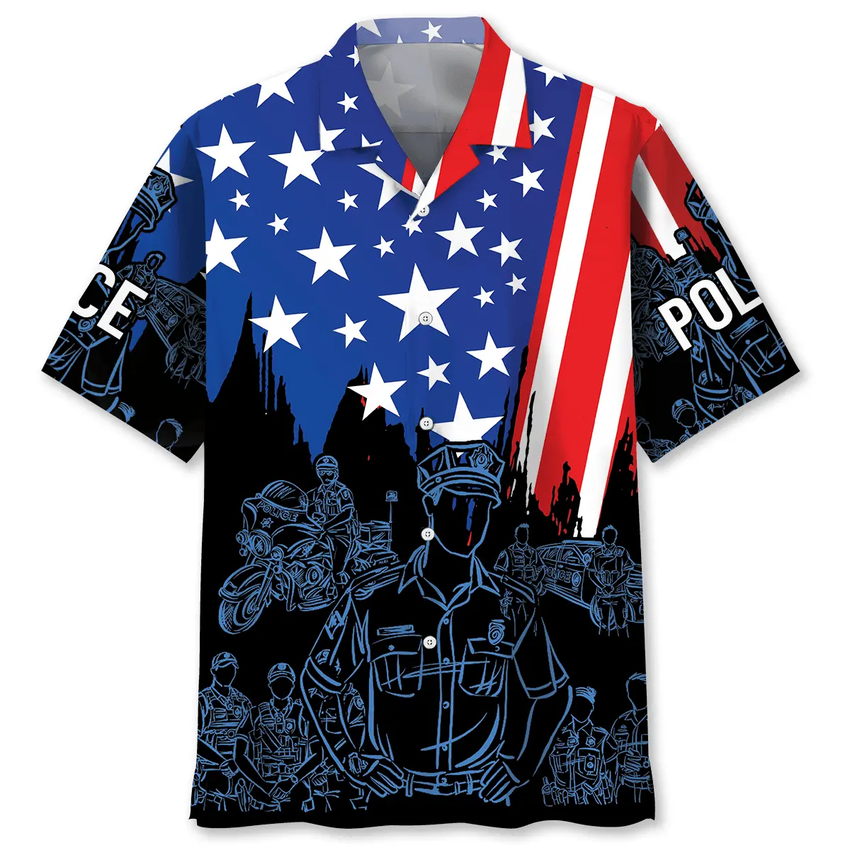 police-4th-of-july-proud-hawaiian-shirt