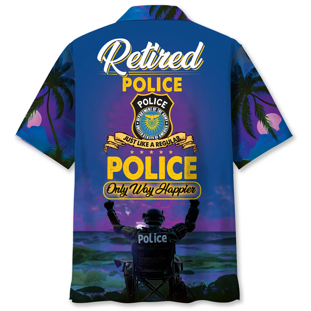 police-retirement-life-hawaiian-shirt