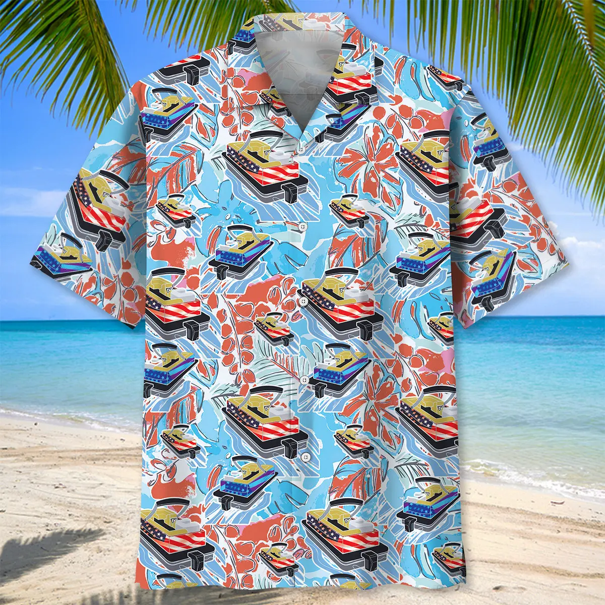 pontoon-american-flag-hawaiian-shirt-1