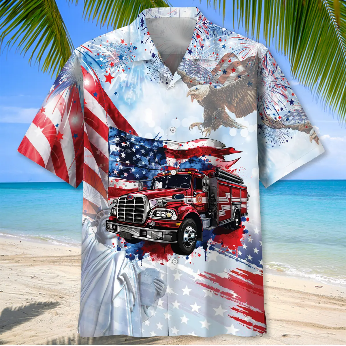 proud-fire-truck-hawaiian-shirt-1