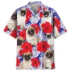 Pug Tropical Hawaiian Shirt HWBN2762998 - Beltina