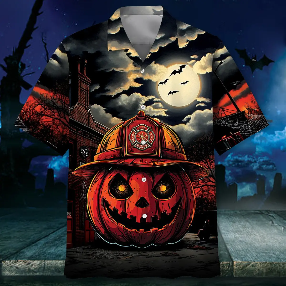 pumpkin-firefighter-hawaiian-shirt-2