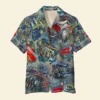 Racing Car Unisex Hawaiian Shirt Aloha Shirt Summer Vibe Racing Car Engine Theme HWBN2765592 - Beltina