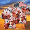 Red Angus Cattle Lovers American Flag Trendy Hawaiian Shirt Cow Trendy Hawaiian Shirt For Summer Gifts HWBN2765015 - Beltina