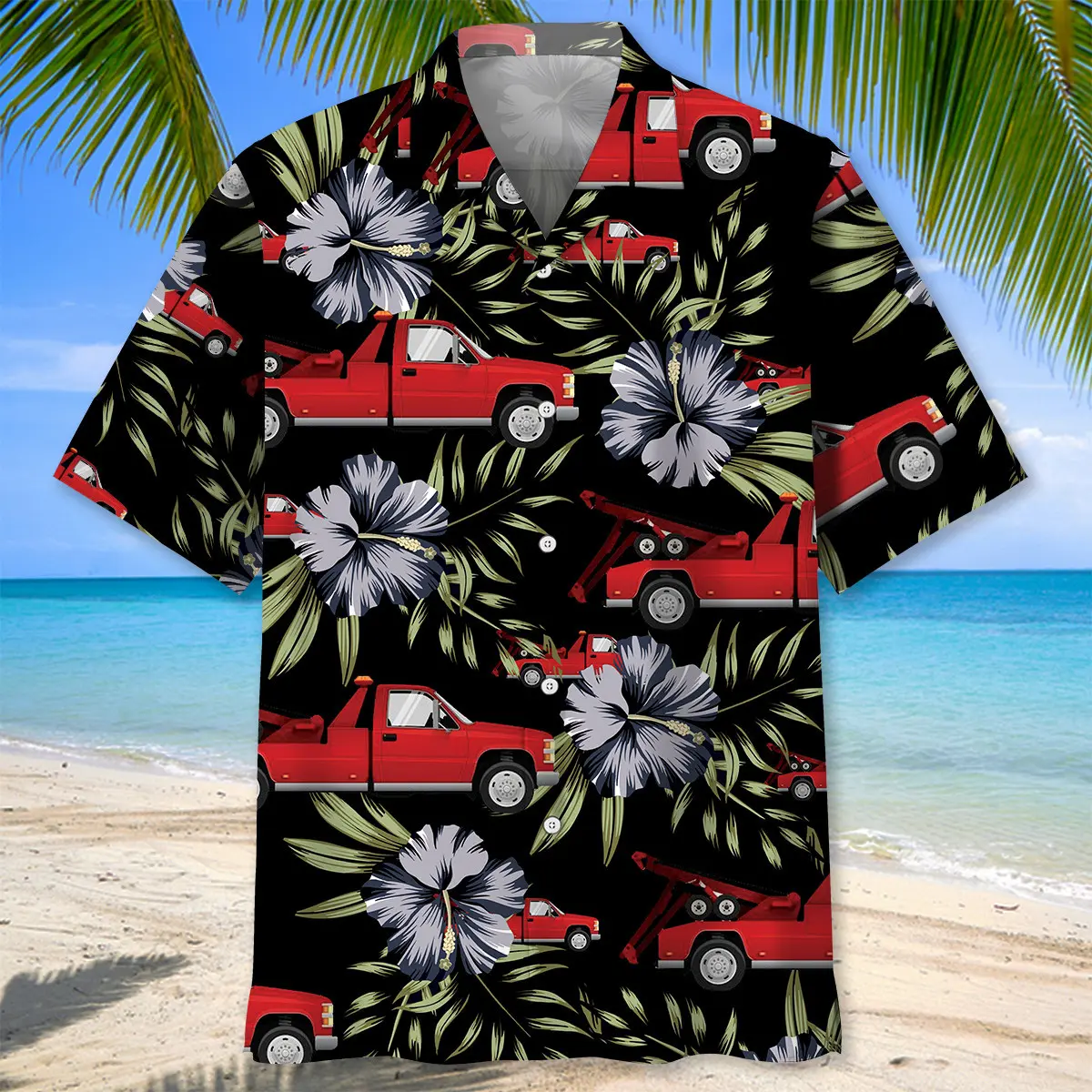 red-tow-truck-operator-hawaiian-shirt-1