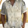 Retro Geometric Gradient Hawaiian Shirt HWBN2765220 - Beltina
