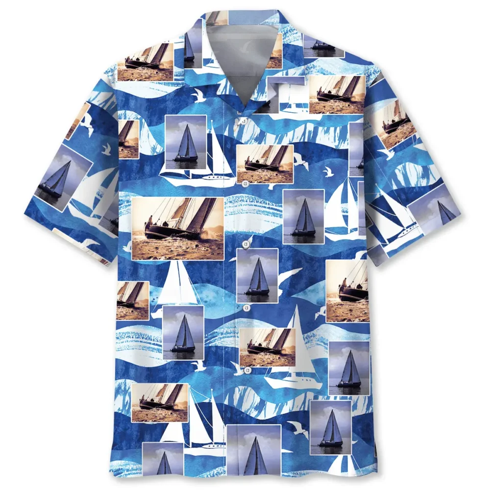Sailing Vintage Hawaiian Shirt HWBN2762805 - Beltina