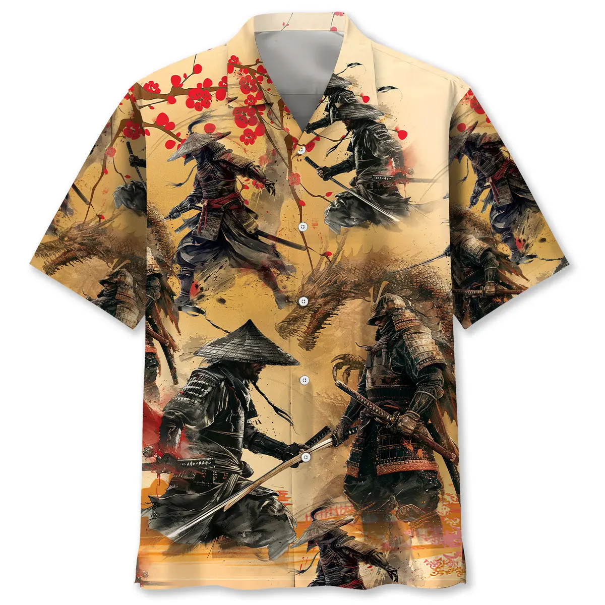 samurai-under-the-moonlight-hawaiian-shirt