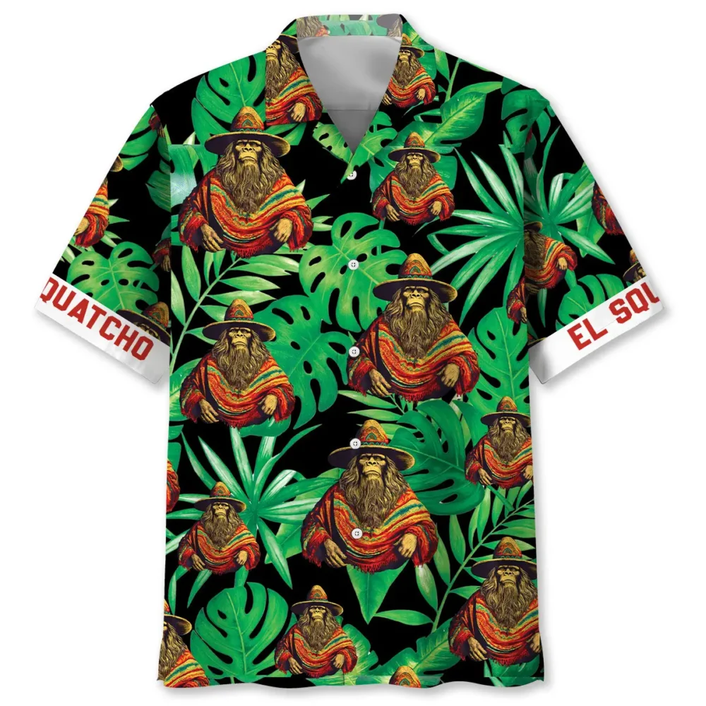 Sasquatch Poncho Hawaiian Shirt HWBN2763408 - Beltina