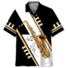 Saxophone Black White Hawaiian Shirt HWBN2763995 - Beltina