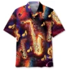 Saxophone Colorful Hawaiian Shirt HWBN2762855 - Beltina