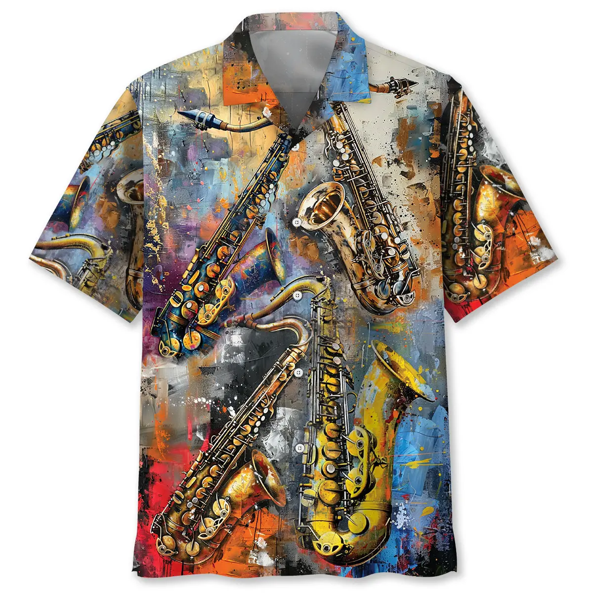 saxophone-vintage-art-hawaiian-shirt