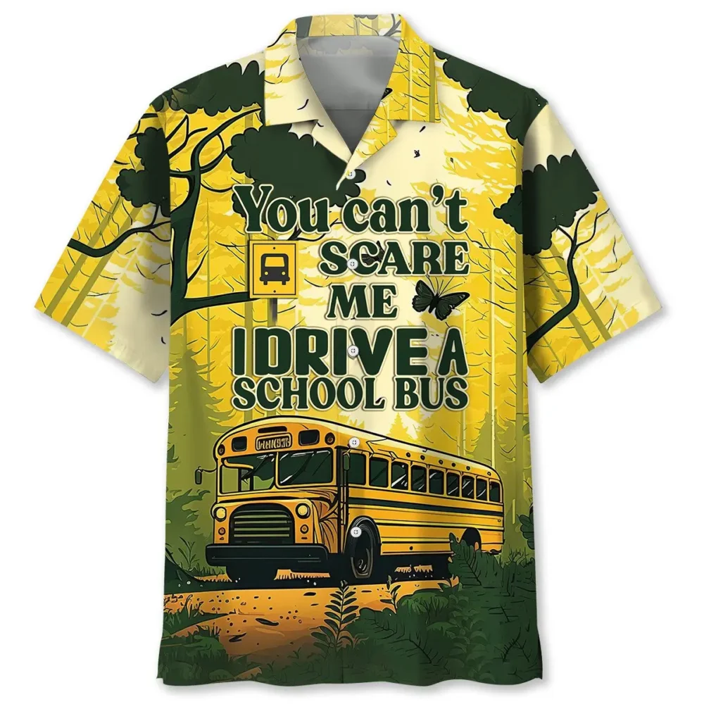 School Bus Drive Hawaiian Shirt HWBN2762807 - Beltina