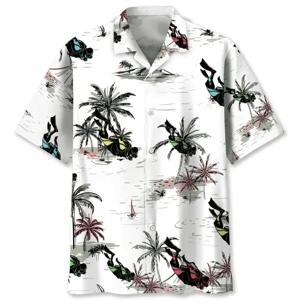 Scuba Diving Coconut Hawaiian Shirt HWBN2762110 - Beltina
