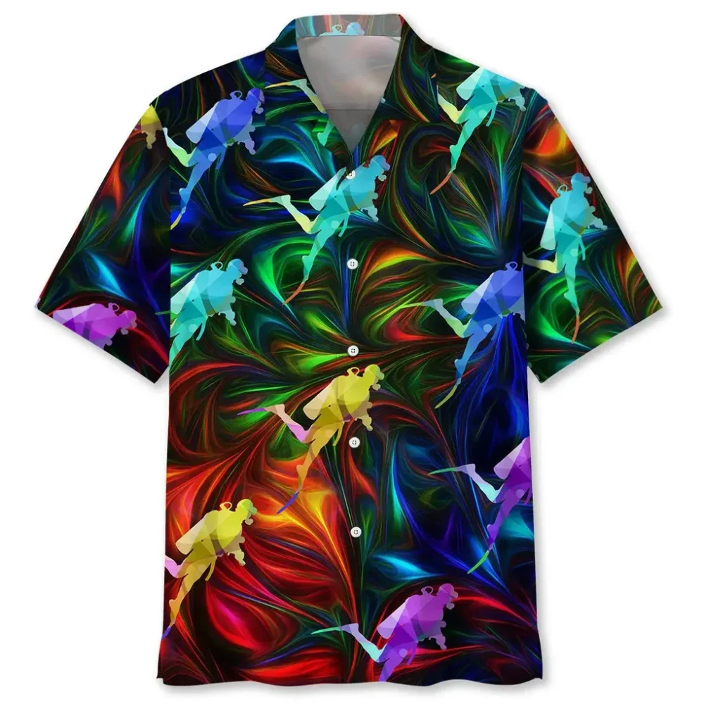 Scuba Diving Color Hawaiian Shirt HWBN2762343 - Beltina