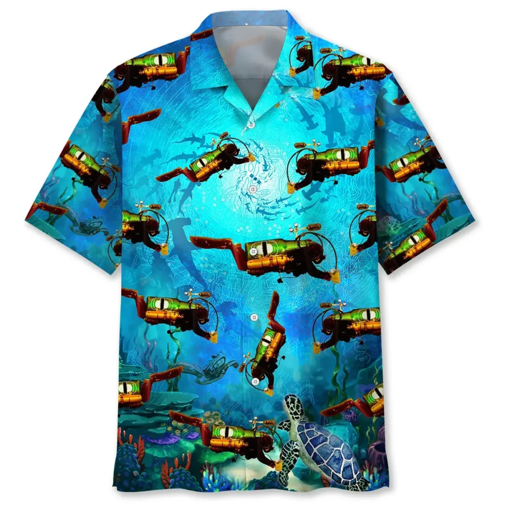 Scuba Diving Creature Hawaiian Shirt HWBN2762099 - Beltina