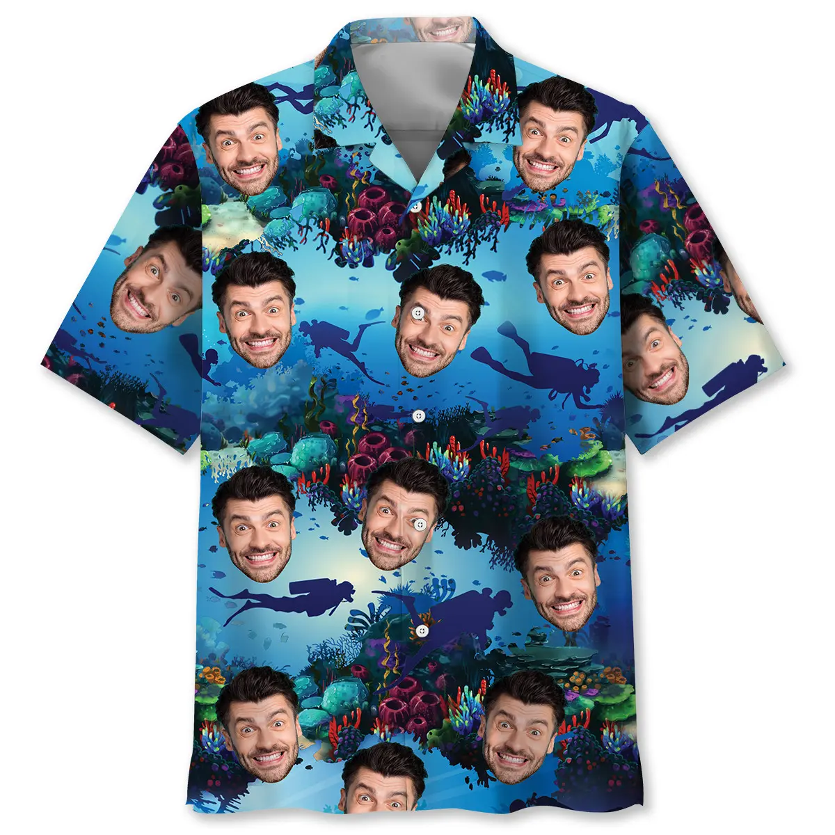 scuba-diving-custom-face-hawaiian-shirt-2