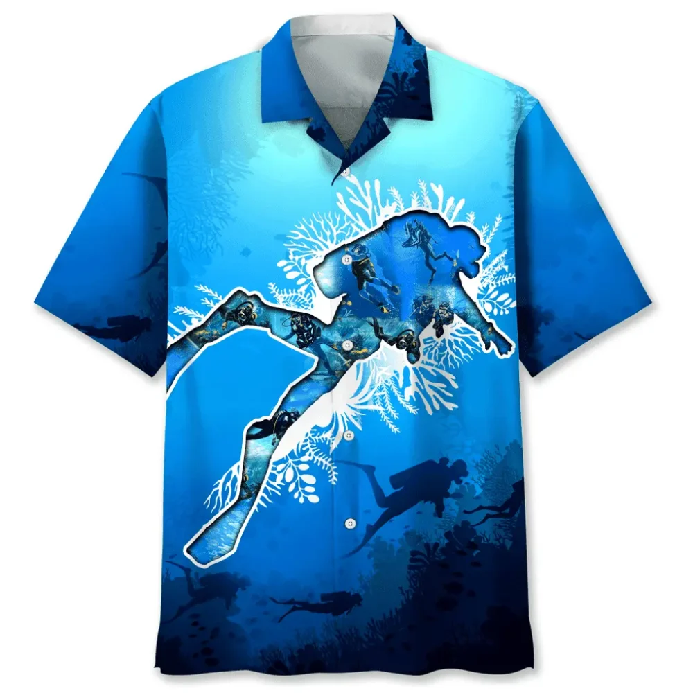 Scuba Diving Hawaiian Beach Hawaiian Shirt HWBN2762115 - Beltina