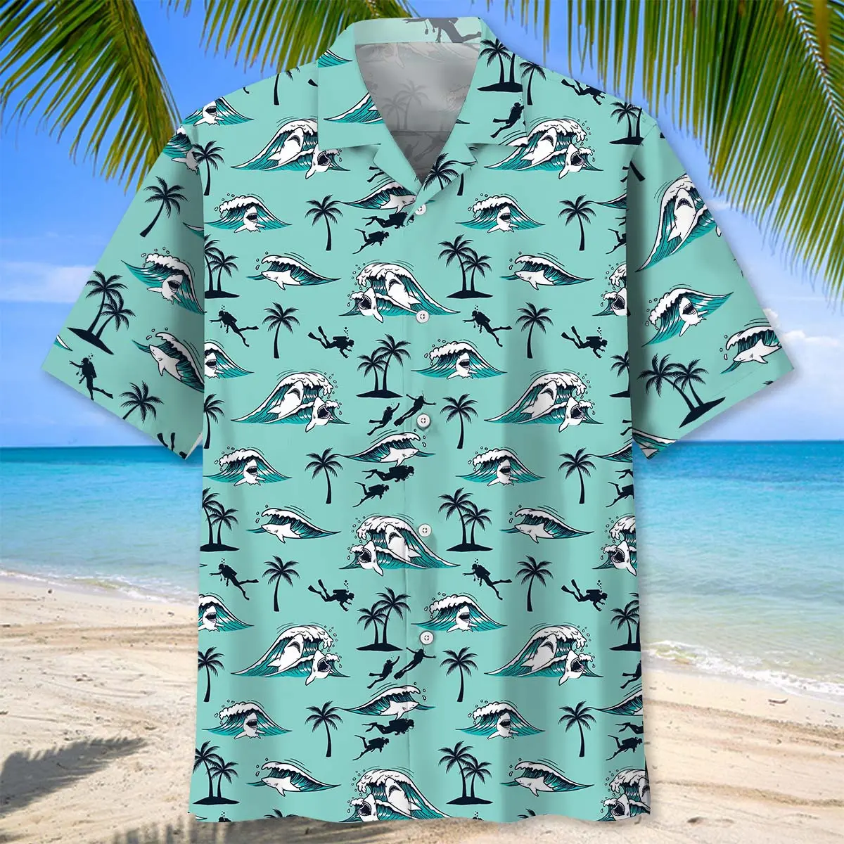 scuba-diving-island-hawaiian-shirt-1