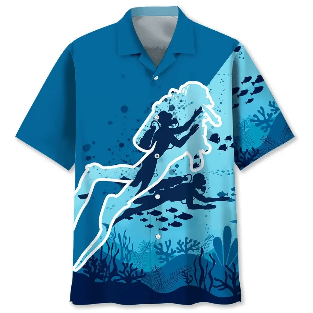 Scuba Diving Ocean Hawaiian Shirt HWBN2762344 - Beltina