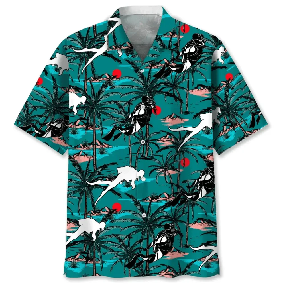 Scuba Diving Vintage Hawaiian Shirt HWBN2762342 - Beltina
