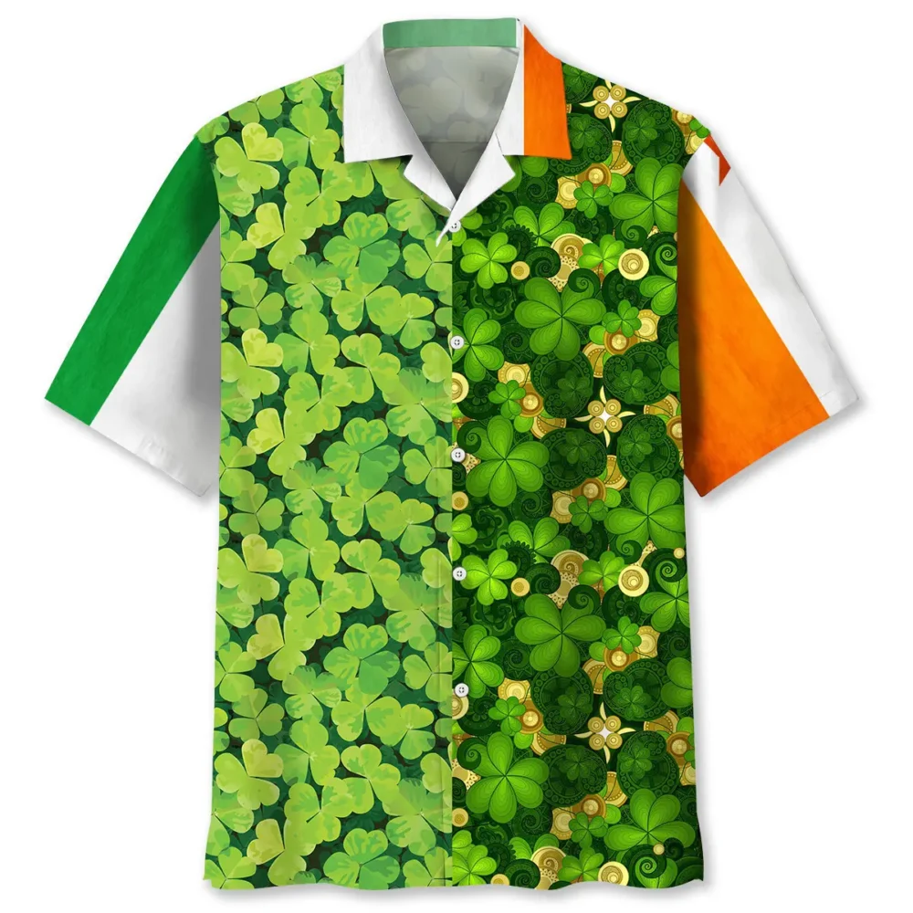 Shamrock Irish St.Patrick Day Hawaiian Shirt HWBN2762042 - Beltina