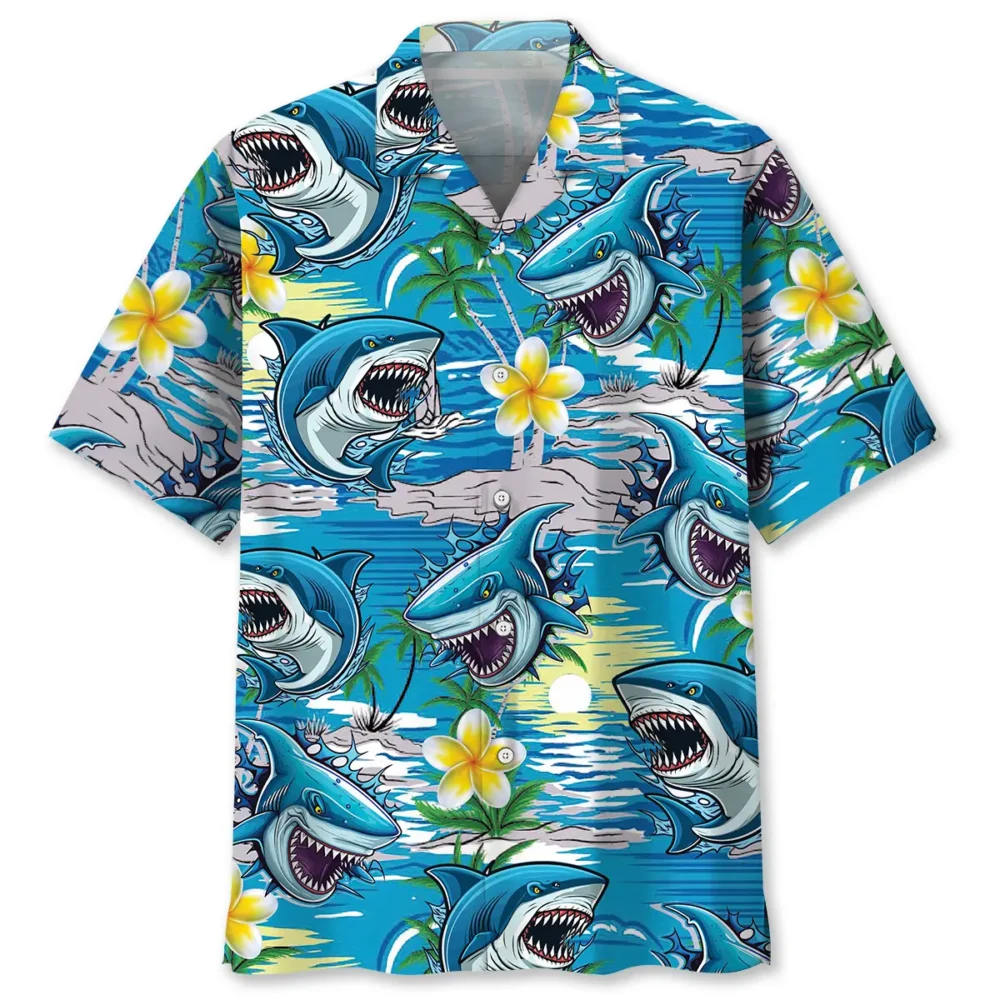 Shark Aloha Hawaiian Shirt HWBN2763024 - Beltina