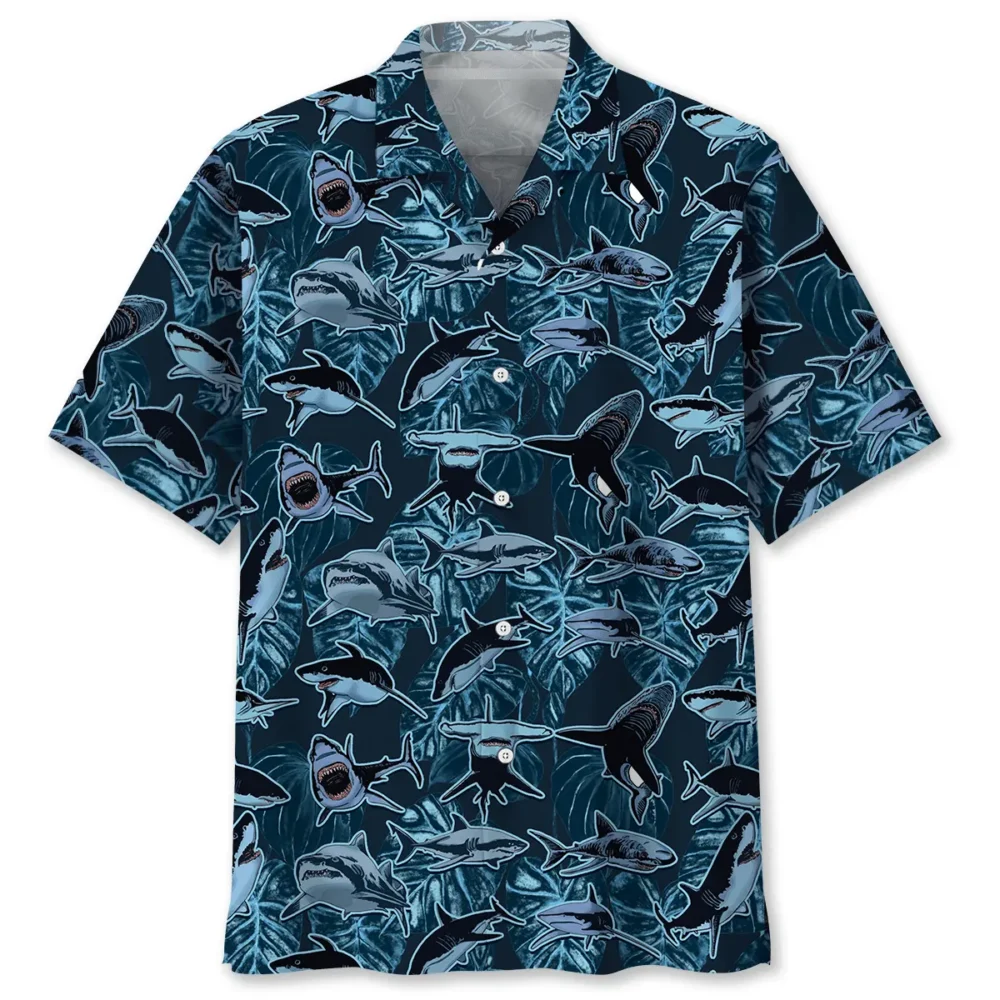 Shark Camouflage Hawaiian Shirt HWBN2763023 - Beltina