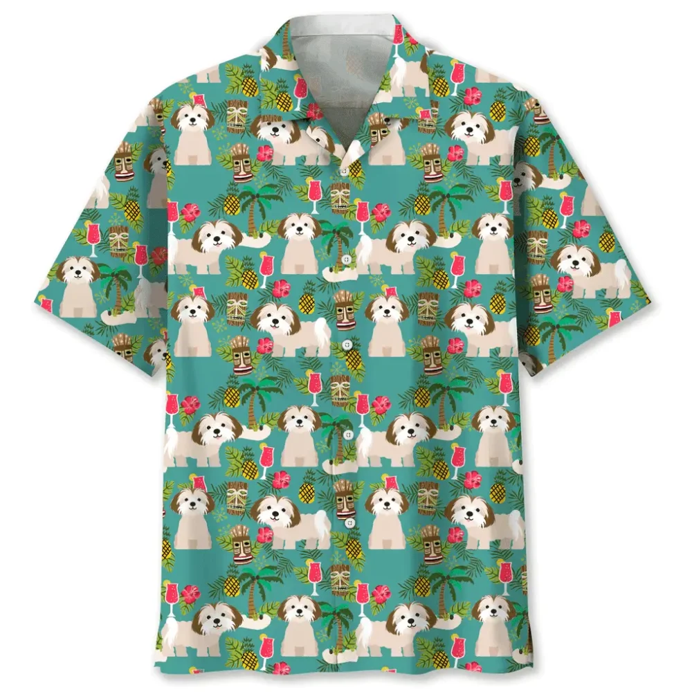 Shih Tzu Hawaiian Beach Hawaiian Shirt HWBN2762154 - Beltina