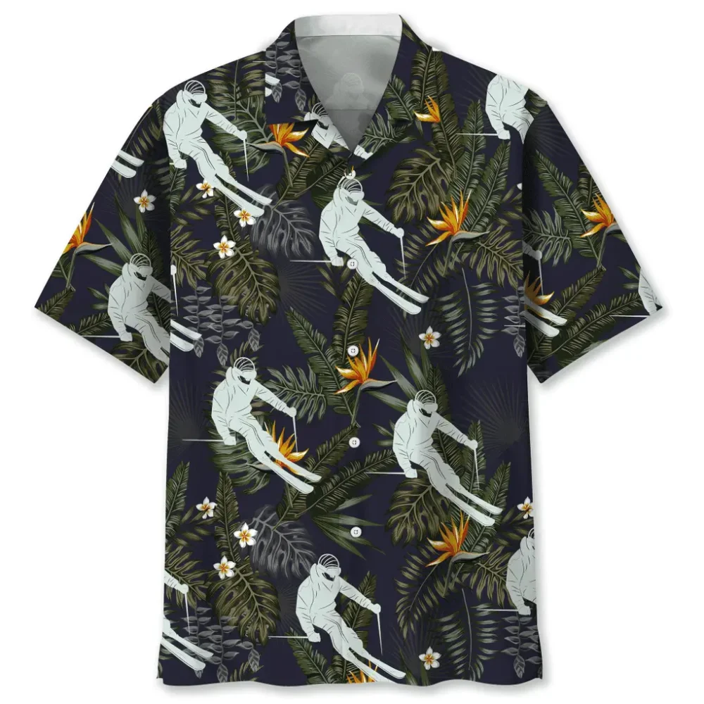 Skiing Hawaiian Nature Hawaiian Shirt HWBN2762589 - Beltina