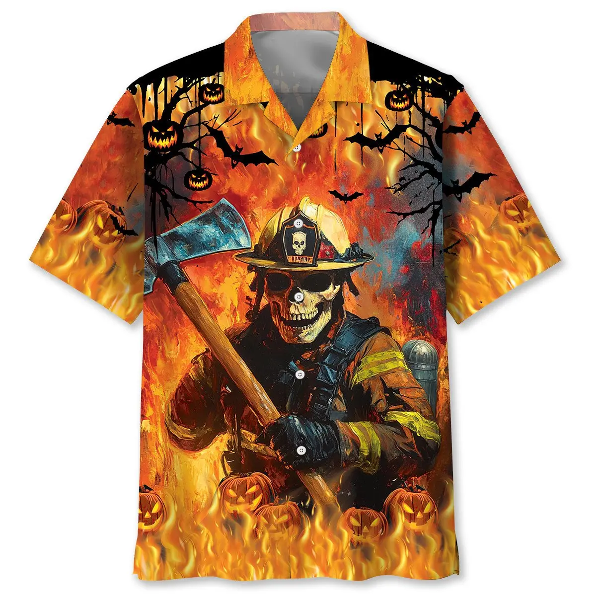 skull-firefighter-halloween-hawaiian-shirt