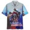 Skull God Bless America Hawaiian Shirt HWBN2764296 - Beltina