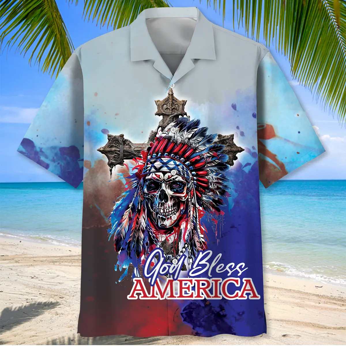 skull-god-bless-america-hawaiian-shirt-2