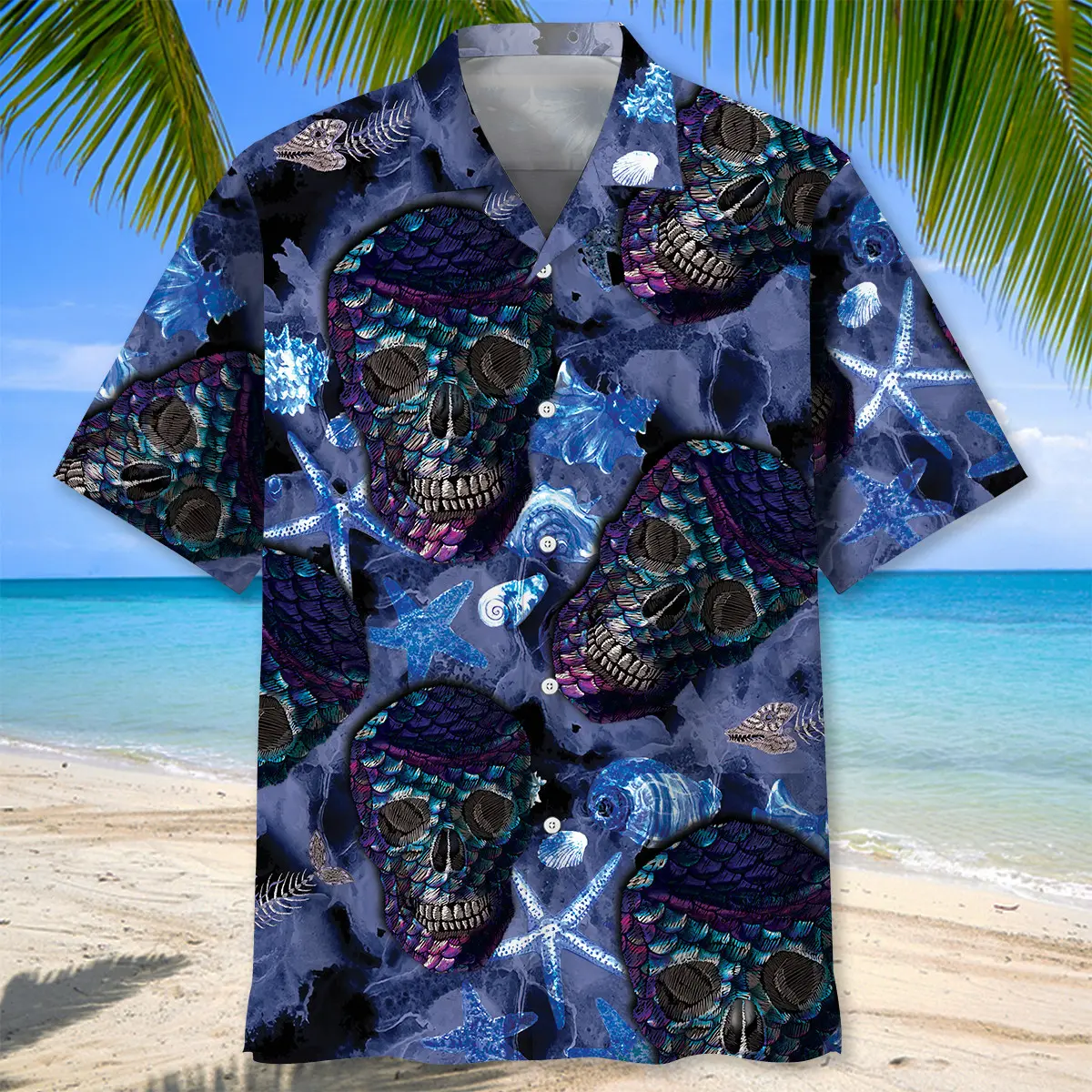 skull-mermaid-hawaiian-shirt-1