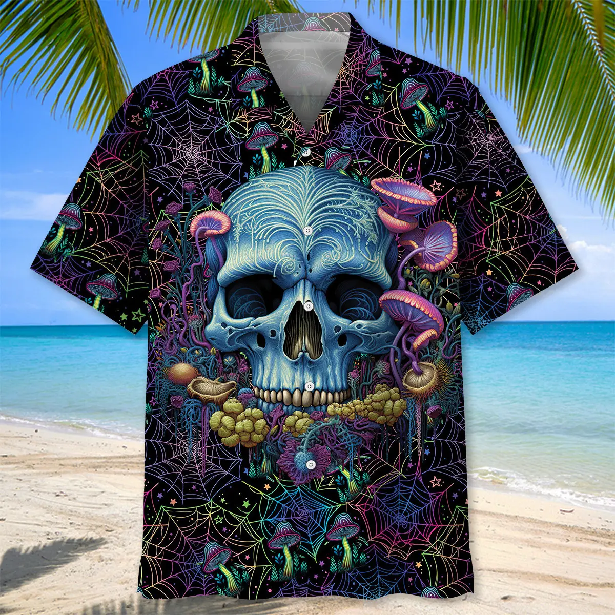 skull-mushroom-hawaiian-shirt-1