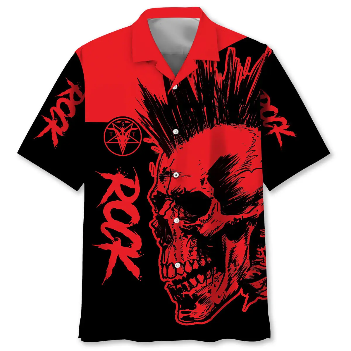 skull-punk-rock-hawaiian-shirt
