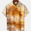Sky Clouds Dragon Men's Buttons Casual Hawaiian Shirt HWBN2765096 - Beltina