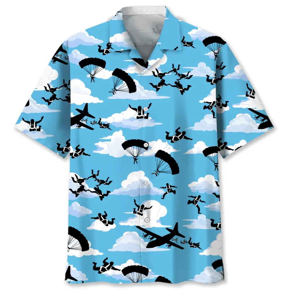 Skydiving Blue Sky Hawaiian Shirt HWBN2762597 - Beltina