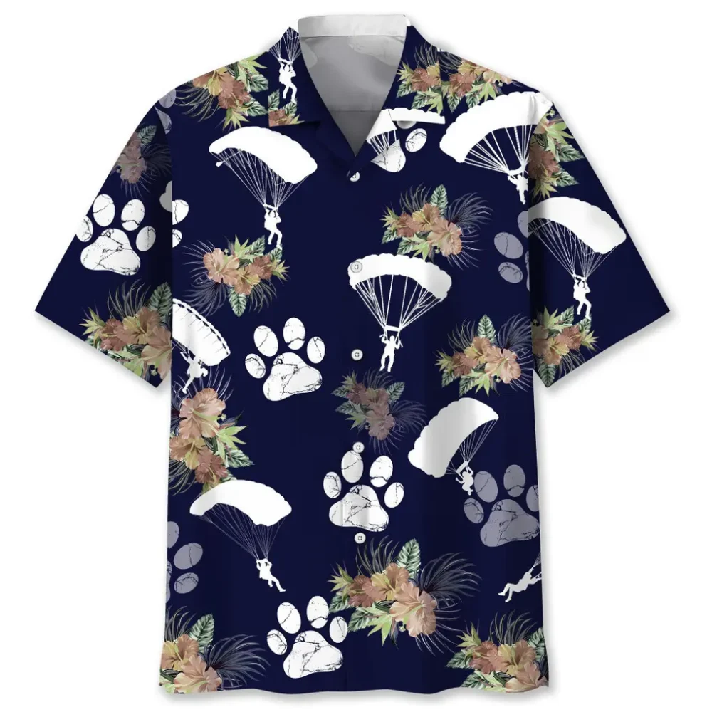 Skydiving Dog Tropical Hawaiian Shirt HWBN2762600 - Beltina