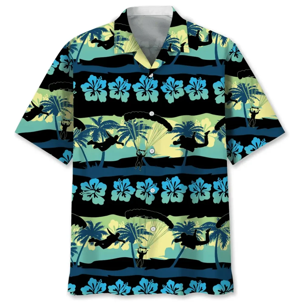 Skydiving Nature Beach Hawaiian Shirt HWBN2762605 - Beltina