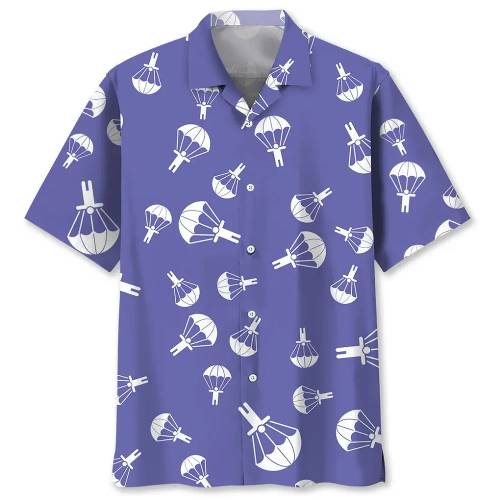 Skydiving Purple Hawaiian Shirt HWBN2762607 - Beltina