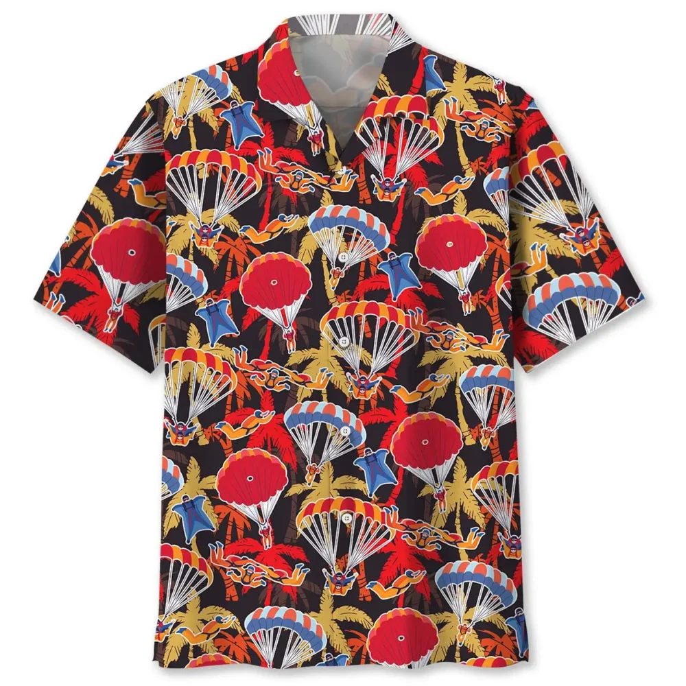 Skydiving Tropical Hawaiian Shirt HWBN2762867 - Beltina