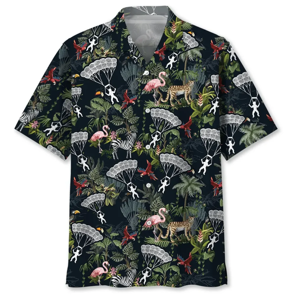 Skydiving Tropical Hawaiian Shirt HWBN2762778 - Beltina