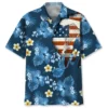 Skydiving Usa Blue Tropical Hawaiian Shirt HWBN2762609 - Beltina