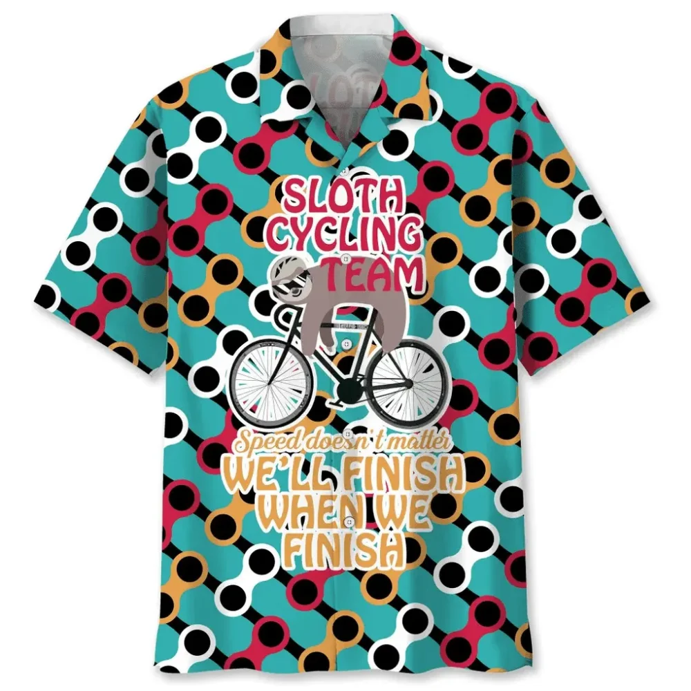 Sloth Cycling Team Hawaiian Shirt HWBN2762245 - Beltina