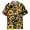 Sloth Sunflower Hawaiian Shirt HWBN2763138 - Beltina