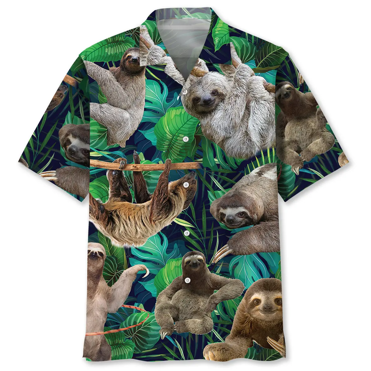 sloth-tropical-hawaiian-shirt